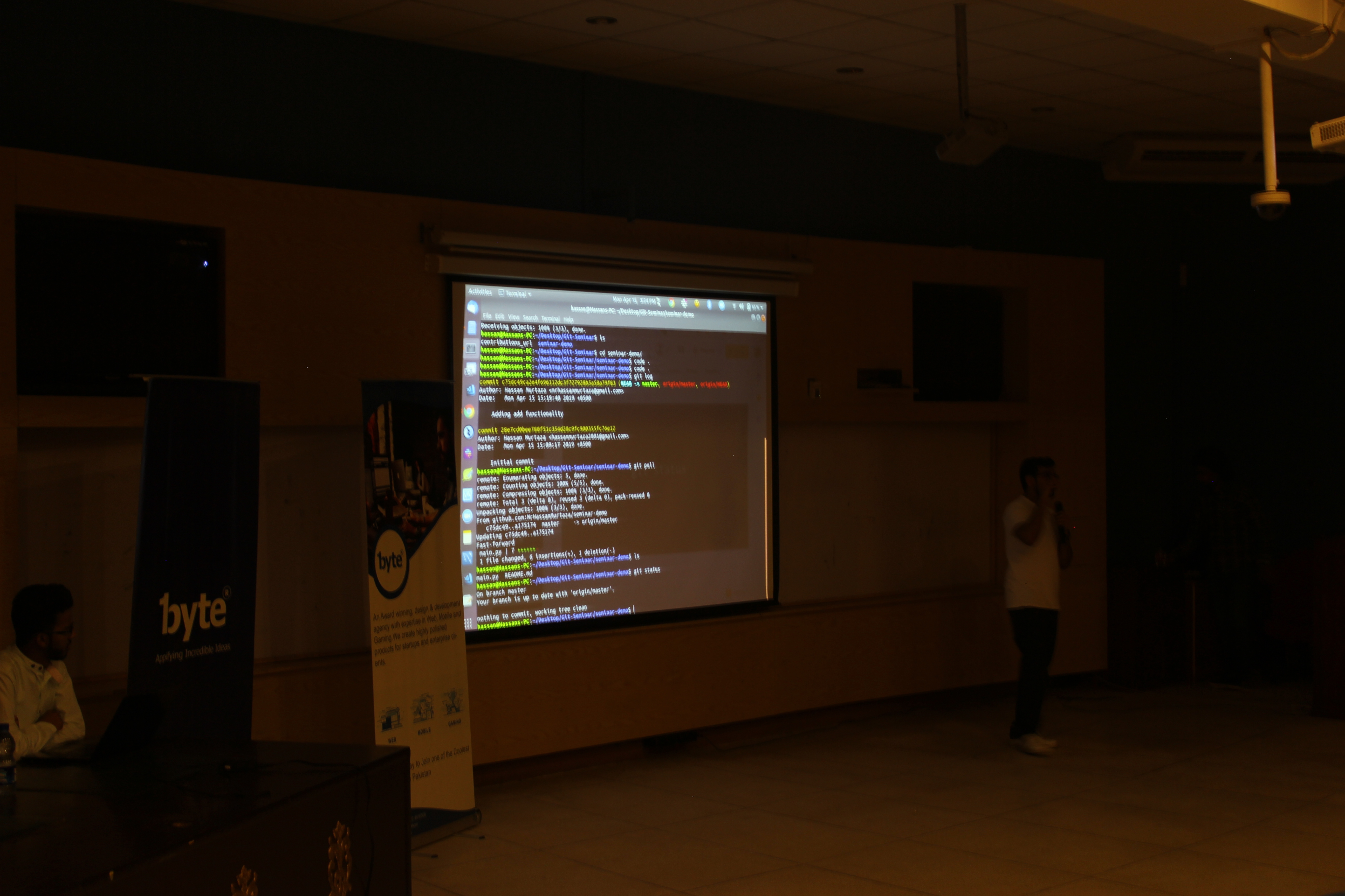 GitHub talk, photo